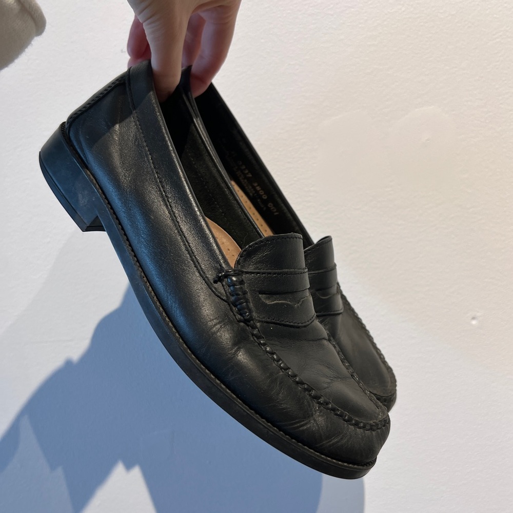 G.H. Bass & Co. Black Leather Loafers